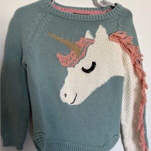 Unicorn Sweater size XS / 4 girls in excellent condition